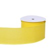 Ribest Yellow Linen Wired Ribbon, 2.5 Inch × 10 Yard,