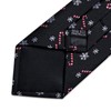 DiBanGu Black Ties for Men Christmas Snowflake Neck Tie and