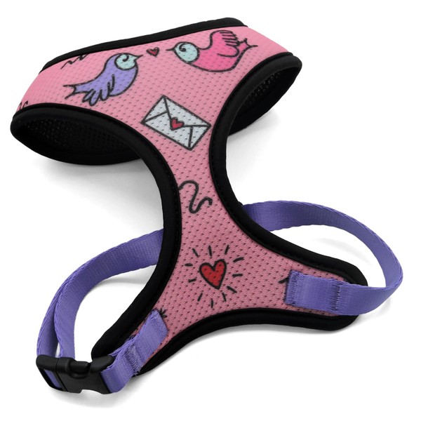 MORSO® Breathable Air Mesh Harness for Small Dogs, Pink, Purple