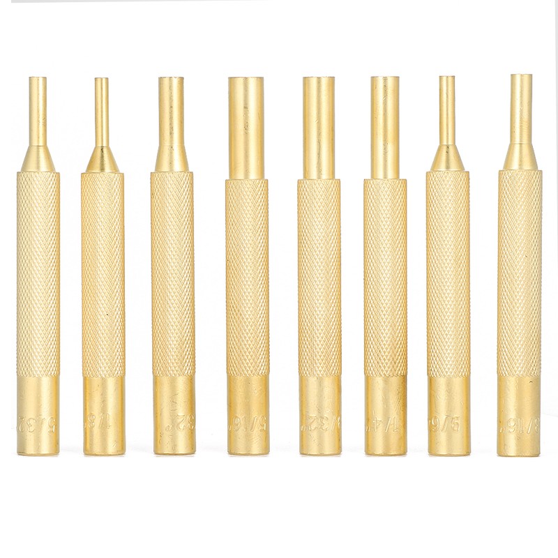 17Pcs Punch Set Mechanical Installation Round Punches Maintenance Tool Kit