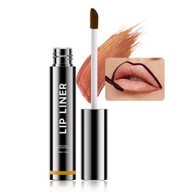 Lip Stain Peel Off Lip Liner - Non-Stick Cup Lip Tattoo Peel Off Waterproof & Long Lasting, Comfortable Vivid Color Peel Lip Stain Charming Lip Makeup with All-Day (#01 Nude)