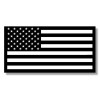 ShootingTargets7 American Flag Magnets Car Truck Black White Set USA