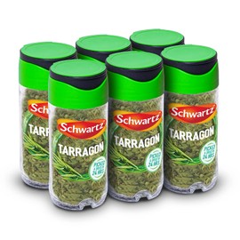 Schwartz Tarragon 5 G | Jar | Pack of 6 | Sweet, Warm and Liquorice Flavours | an Essential for Adding Delicious Flavour to a Variety of Dishes | Picked & Dried in 24H