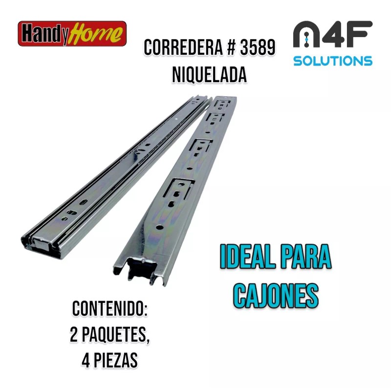 Handyhome Corredera Cajón Handy Home 40cm X 3.5cm 2 Paquetes