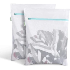 OTraki Mesh Laundry Bag for Delicates 2 Pack 16 x 20 inch Zippered Large Washing Machine Bags for Sweater Blanket Bedding Garment Dirty Clothes Washer Dryer Net Protector Travel Dorm Organizer