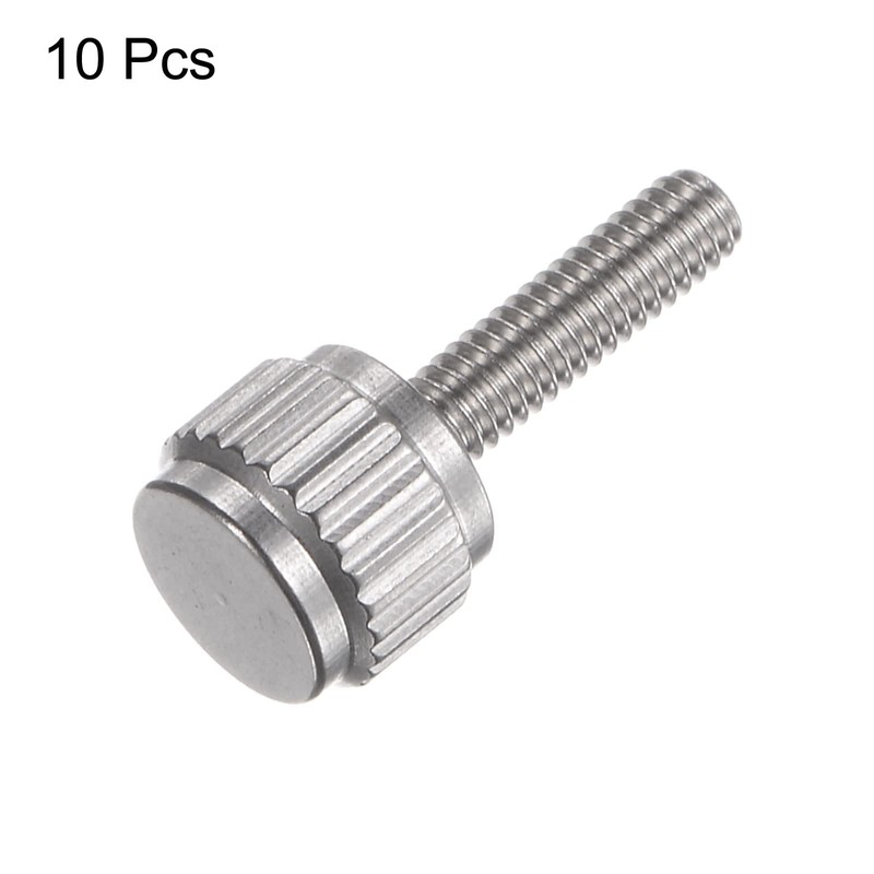 sourcing map 10pcs Vernier Calipers Locking Screws M2.5x10mm Round Flat