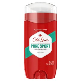 Old Spice High Endurance Deodorant for Men, Aluminum Free, 48 Hour Protection, Pure Sport Scent, 3.0 oz