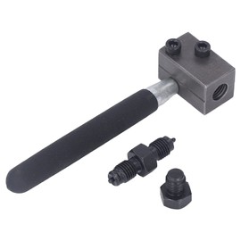 Headerbs Brake Line Flaring Device, 3/16" Brake Line Pipe Double Flaring Tool 45 Degree SAE Flaring Tool Carbon Steel for Automotive Steel Copper Pipes