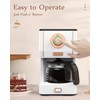 Amaste Retro Style Coffee Machine with 25 Oz Glass Coffee