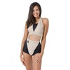Invertika Women's Pole Dance Sports Suit with Mesh and Adjustable