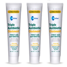 Globe (3 Pack) (2 oz) Triple Antibiotic First Aid Ointment