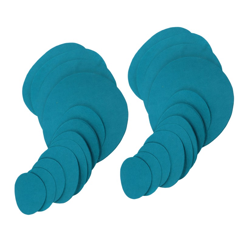 48Pcs Felt Plate Dividers 3 Sizes Thick Soft Washable Foldable