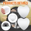HJZHII 4PCS Heart Shaped Blind Spot Mirrors, Adjustable Car Side