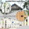 SANKEYTEW Self Closing Fence Gate Hinges, Latch, 24.02" Drop Rod