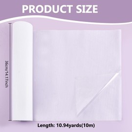 BENECREAT Hotfix Tape, White Heat Transfer PET Papers, Rhinestones Transfer Film Paper Rolls for Transfer Pattern Rhinestones Clothes Fabric Decoration (0.3mm Thick)