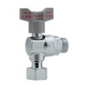 Kakudai 653-910-13 Angle Ball Stop Valve with Single Nut