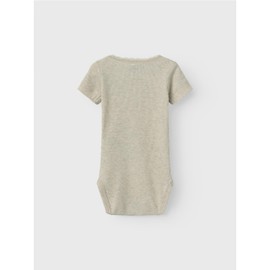 NAME IT Baby Girl Nbfkab SS Noos Bodysuit, Peyote Melange