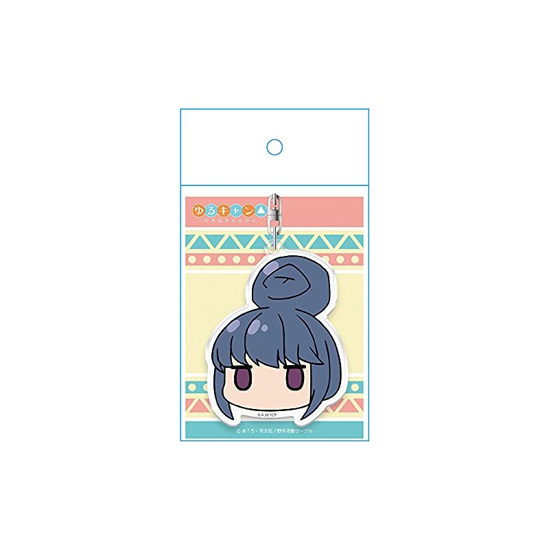 Yurucamp Face Stamp Key Chain Shima Rin