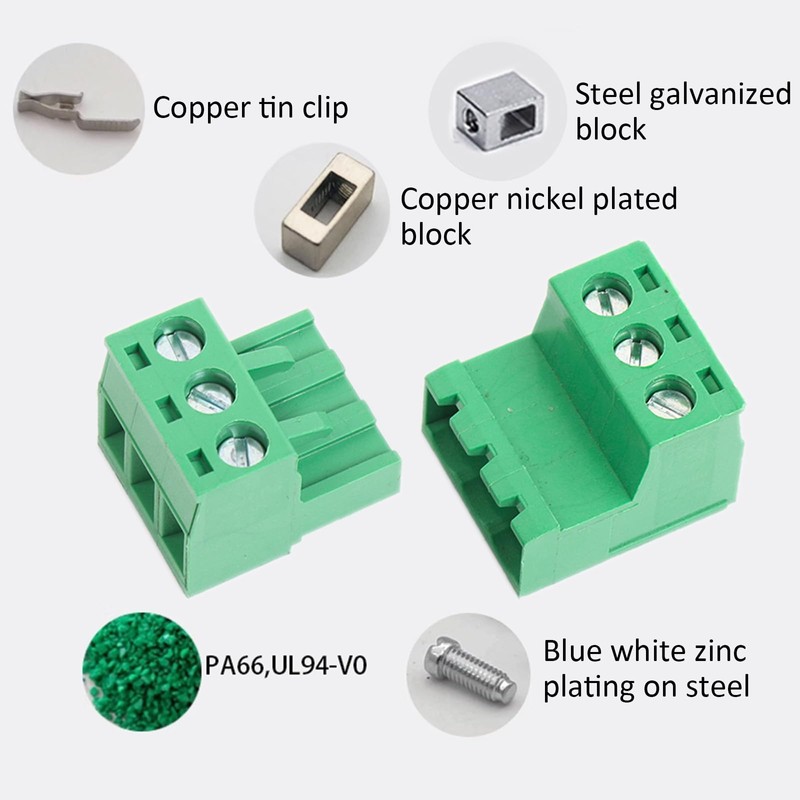 Willwewon Set of 10 3 Pin 2EDGRK 5.08 mm Pitch