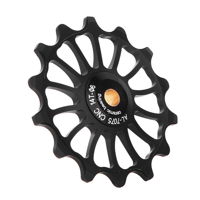 lebycle Rear Derailleur Pulley Positive&amp;Negative Teeth Ceramic Bearing Guide Pulley