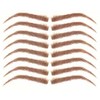 Beauti-Full Brows|Easy Application|Waterproof|8 Pairs|Temporary Tattoo Eyebrows: Neffi (Brown)