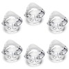 MroMax 6pcs Tiny Pull Handle Triangle Acrylic Mini Knob 19mm