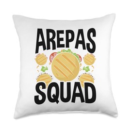 Arepa Maker Arepa Flour Arepas Grill Venezuelan Snacks Throw Pillow