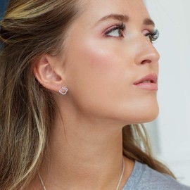 Kit Heath Alicia Petite Stud Earrings - Sterling Silver, Simple and Classic Design, Perfect for Everyday Wear or Adding Subtle Elegance to Your Look