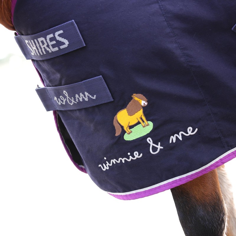 Shires Winnie & Me Stable Sheet - Navy Blue 4ft3