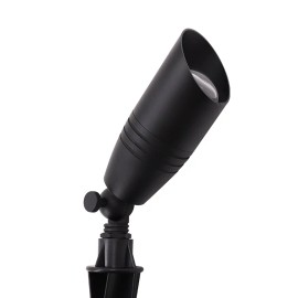 USA Warehouse Weatherproof Lampe De Jardin Outdoor Low Voltage Spike Lights Pathway Tree Lawn Led Garden Spotlights for OutdoorColor: Matt Black, Emitting Color: According to bulbs, Lamp Power(W): 0