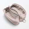 MUJI 84475788 Wrinkle Nylon Large Opening Pouch, Pink, S, Approx.