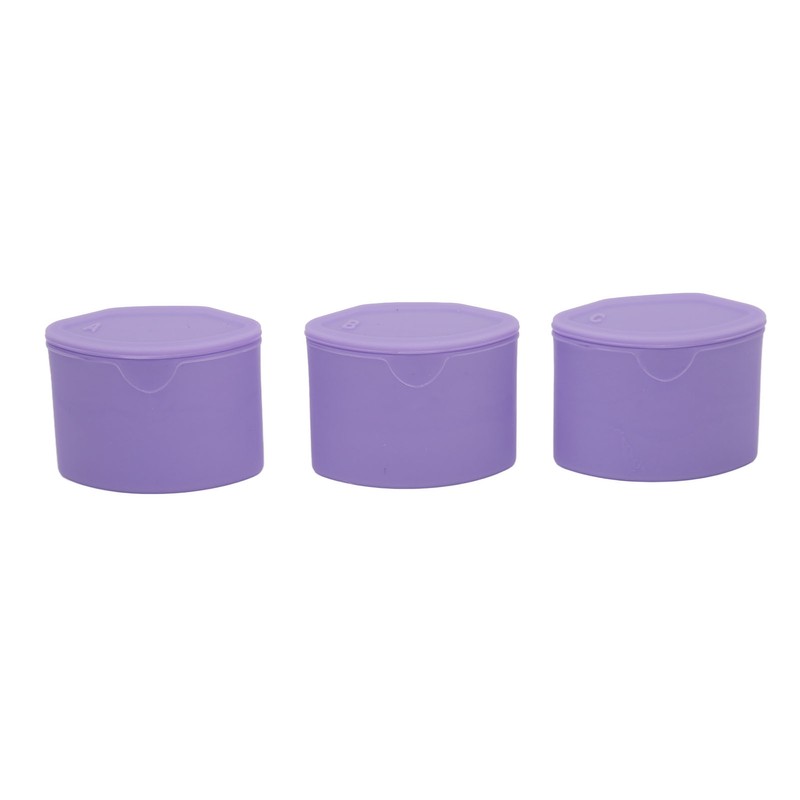 Travel Silicone Makeup Containers Set with 3 Dispensers Refillable Empty