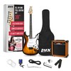 LyxPro Full Size Electric Guitar with 20w Amp, Package Includes