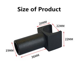 Replacement of The Wheelchair Seat Rail Guide, Fit 7/8 Inch Tubing,Universal Parts for Transports Chairs and Wheelchair(Black -3pcs)