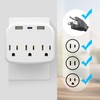 USB Wall Outlet Splitter, Multi Plug Outlet Extender with USB,