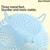 Metal Strainer Powder Coated Self Draining Metal Strainer with Bottom