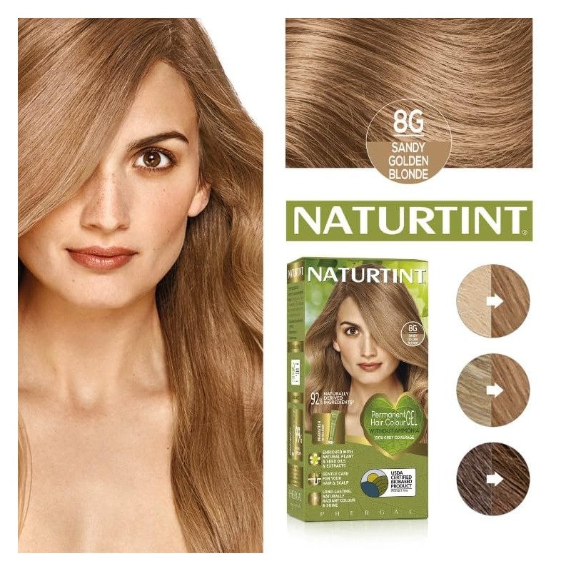 NATURTINT Naturtint, Permanent Hair Colour Blond 170 ml, 8G Sandy