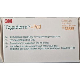 3M Tegaderm Tegaderm 3582 Bandages, Pad 3M, 5 cm x 7 cm (Pack of 50)