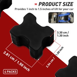 4 PCS FixlyFido Coil Spring Spacer Kit - Premium Coil Spring Lift Spacers for Vehicles, Durable Coil Spring Spacers 1" to 1.5"