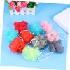 Vaguelly 10 Pack Random Colorful Bath Shower Balls Mesh Bath