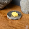 wohnfreuden Natural Stone Bowl Grey Round 10 cm – Stone