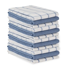 LANE LINEN Dish towels for kitchen Set of 12, Kitchen Dish Cloths, 18”x 28”, Soft Hand Towels, Absorbent Tea Towels, Quick Drying Kitchen Dish Towels, Premium Kitchen Towels Decorative Set - Indigo