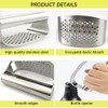Stainless Steel Garlic Presser,2024 New Garlic Mincer Press Garlic Crusher