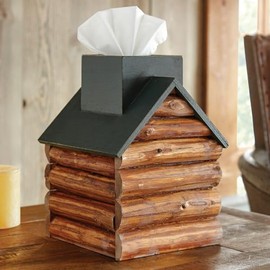 BLACK FOREST DECOR Cabin Tissue Box