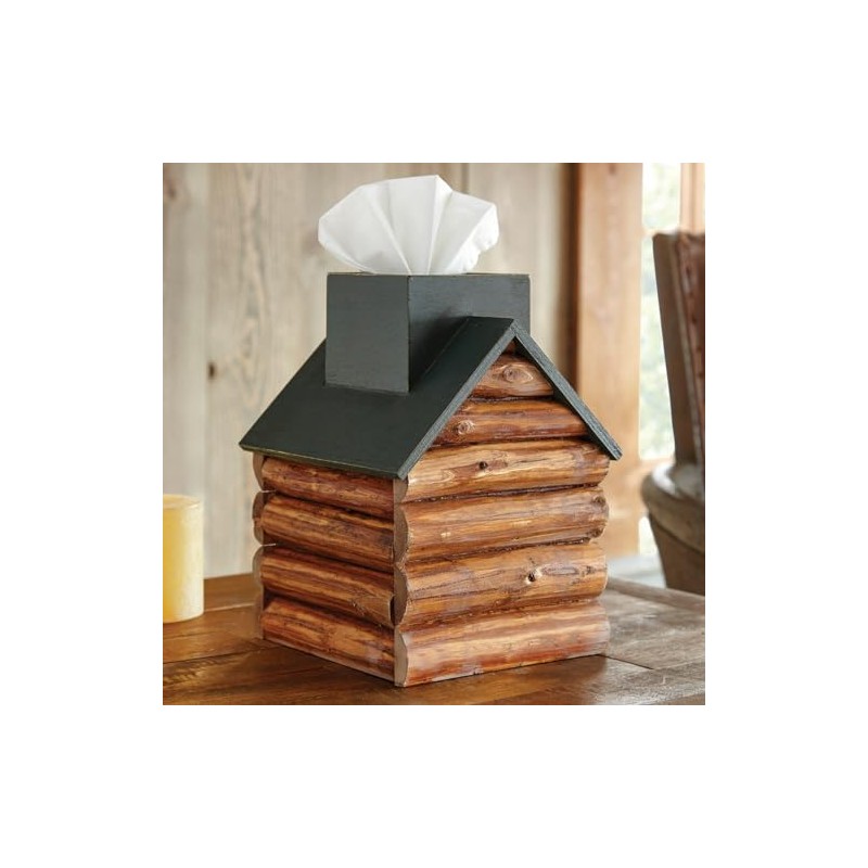 BLACK FOREST DECOR Cabin Tissue Box