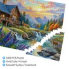 Jigsaw Puzzle for Adults, 1000 Piece Stream Wood House Themed,