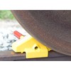 Vestil SRC-1 Steel Single Rail Chock 7-1/2 In. Width Yellow