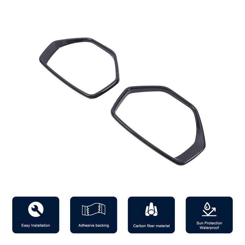 MXT-23 Real Carbon Fiber Side View Mirror Frame Cover Ring