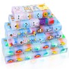 100 Pack Cute Animal Pencil Erasers Bulk, Jelly Dinosaur Fruit