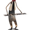 Piano Player Figurine Stable Base Elegant Decorative Metal Musical Statue
